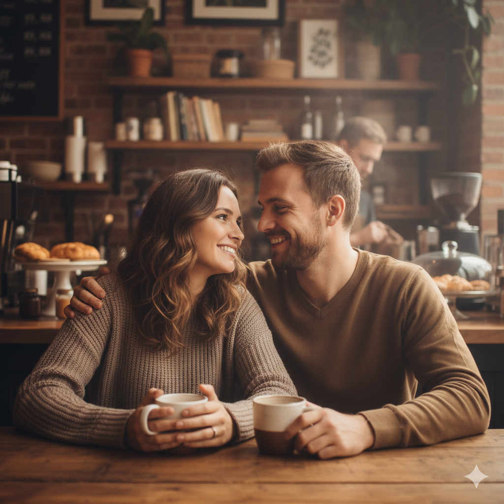 זוג צעיר מאוהב משתף רגעים רומנטיים - סוכנות השידוכים 2gether