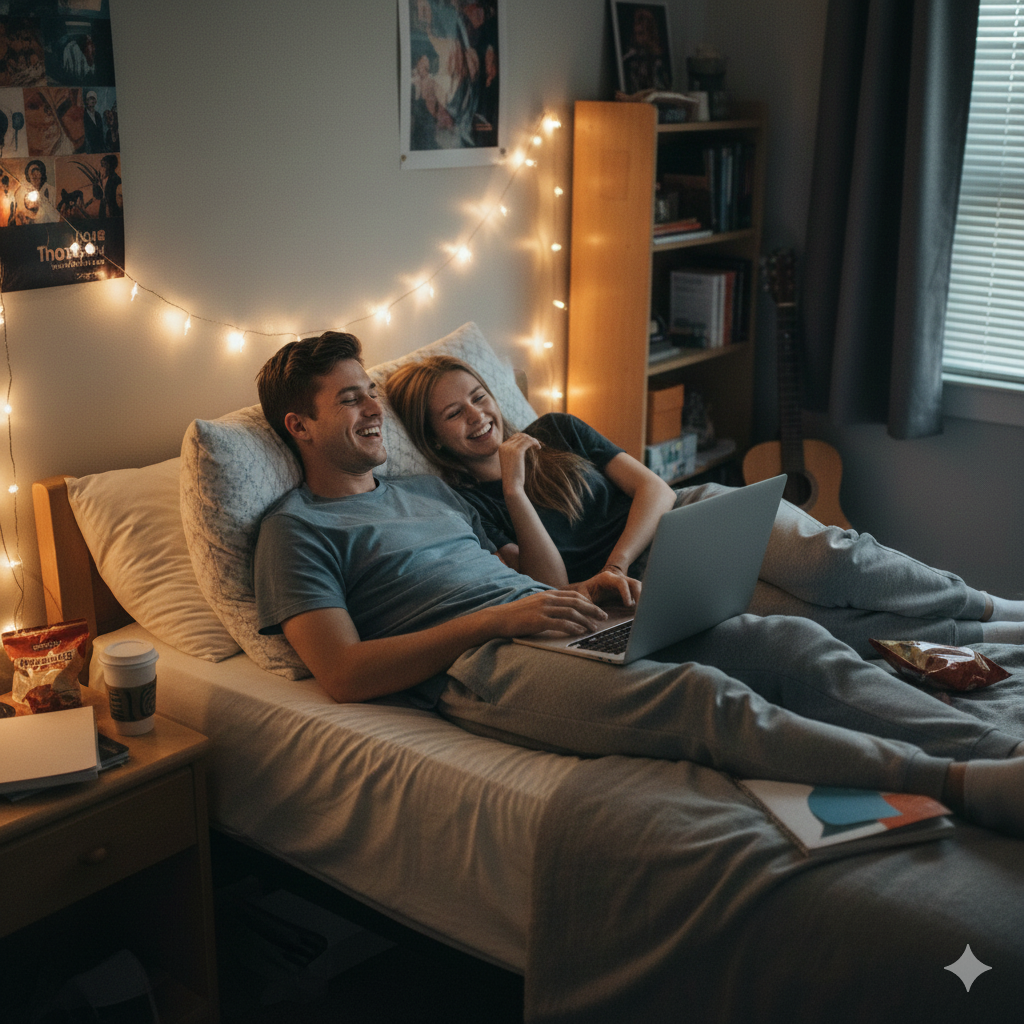 Happy couple together